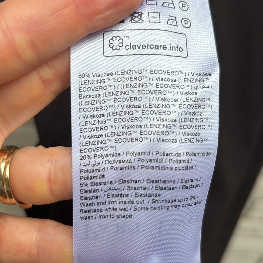 Part Two Dailyn Dress Black Classic Little Black Dress Sz 36 - Picture 10 of 10